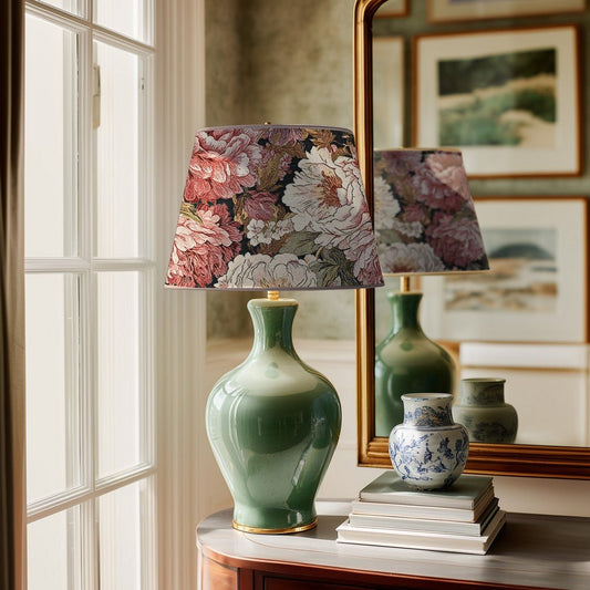 Tapestry image - peonies 310 g/m² – available at Charlotte’s Fabrics