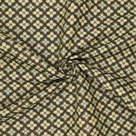 Gobelēns - zaļš ziedu raksts 260 g/m²