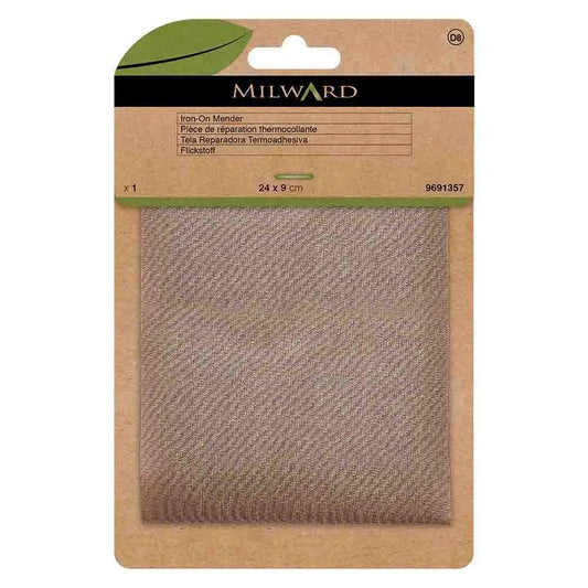 Ielāps apģērbam uzgludināmais Milward 24x9cm - bēšs