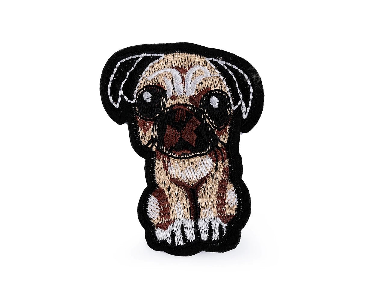 Attēls ar Ielāps uzgludināms suņi | ~ 4,5 x 6 cm |dažādi toņi – pieejams Šarlotes audumi