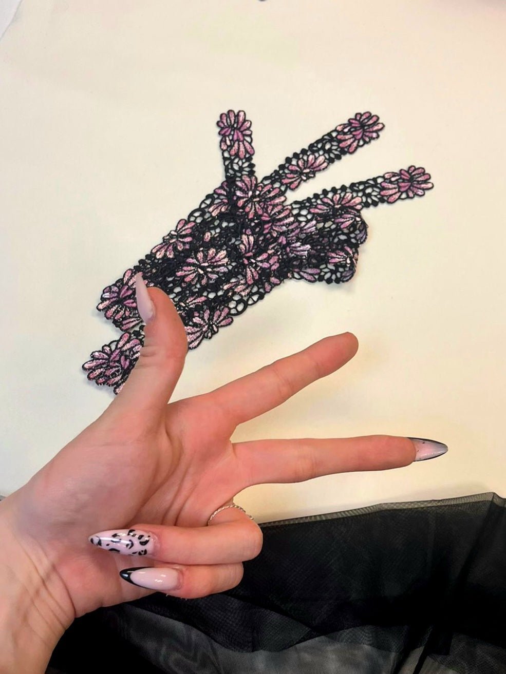 Image of patch/sew-on 12.5 x 2.2 cm – available from Šarlotes audumi