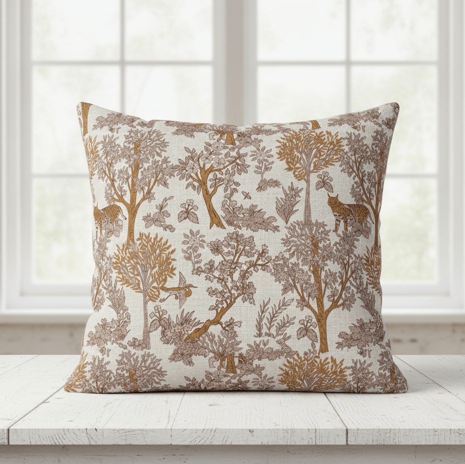 Attēls ar Kanvas audums - lūsis mežā 200 g/m² – pieejams Šarlotes audumi