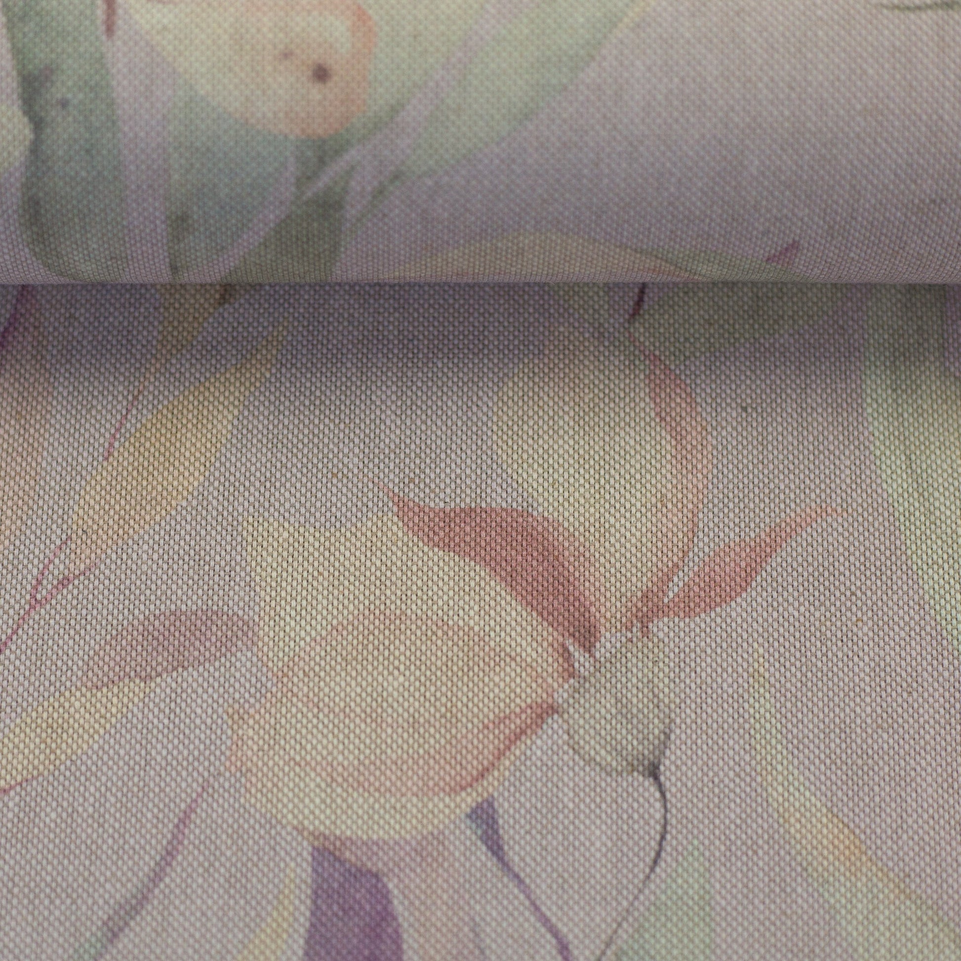 Kanvas audums - maigs lillā motīvs 205 g/m²