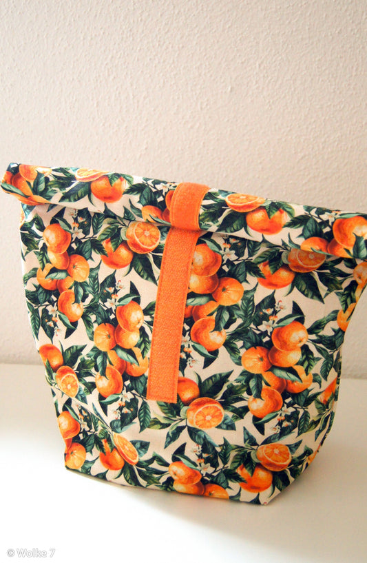 Attēls ar Kanvas audums - mandarīni 200 g/m² – pieejams Šarlotes audumi