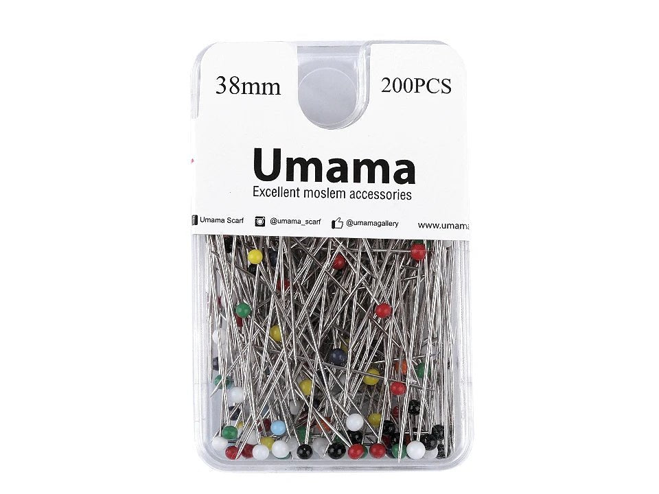 Kniepadatas ar stikla galvu| garums 38 mm|200 gab.