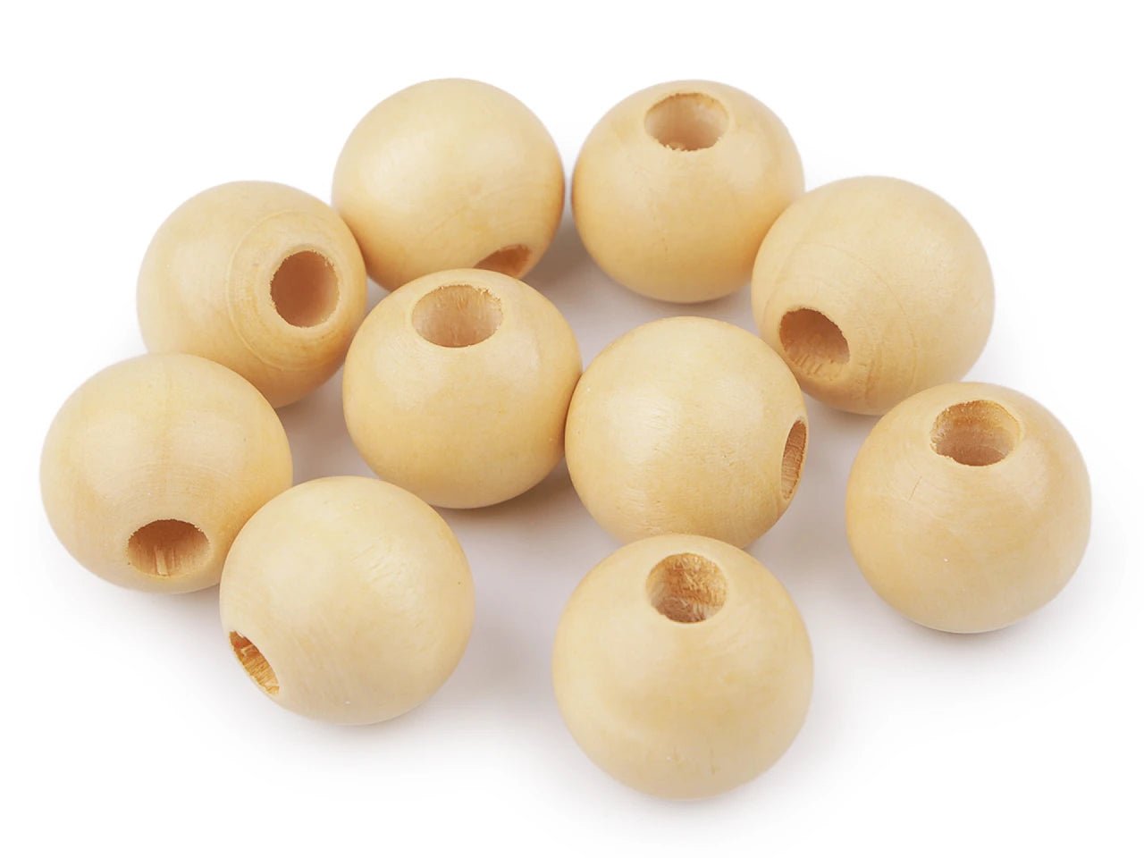 Koka pērlītes Ø 25 m 10 gab.| dažādu toņu