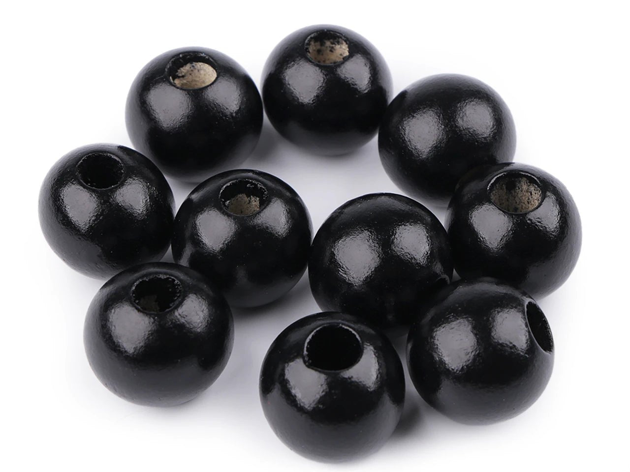 Koka pērlītes Ø 25 m 10 gab.| dažādu toņu