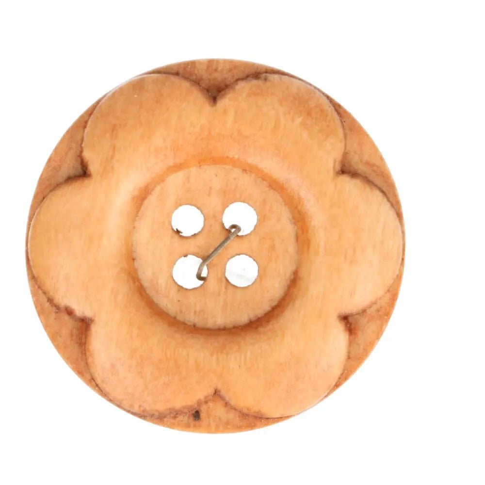 Koka pogas 30 mm - gaiši brūna puķe