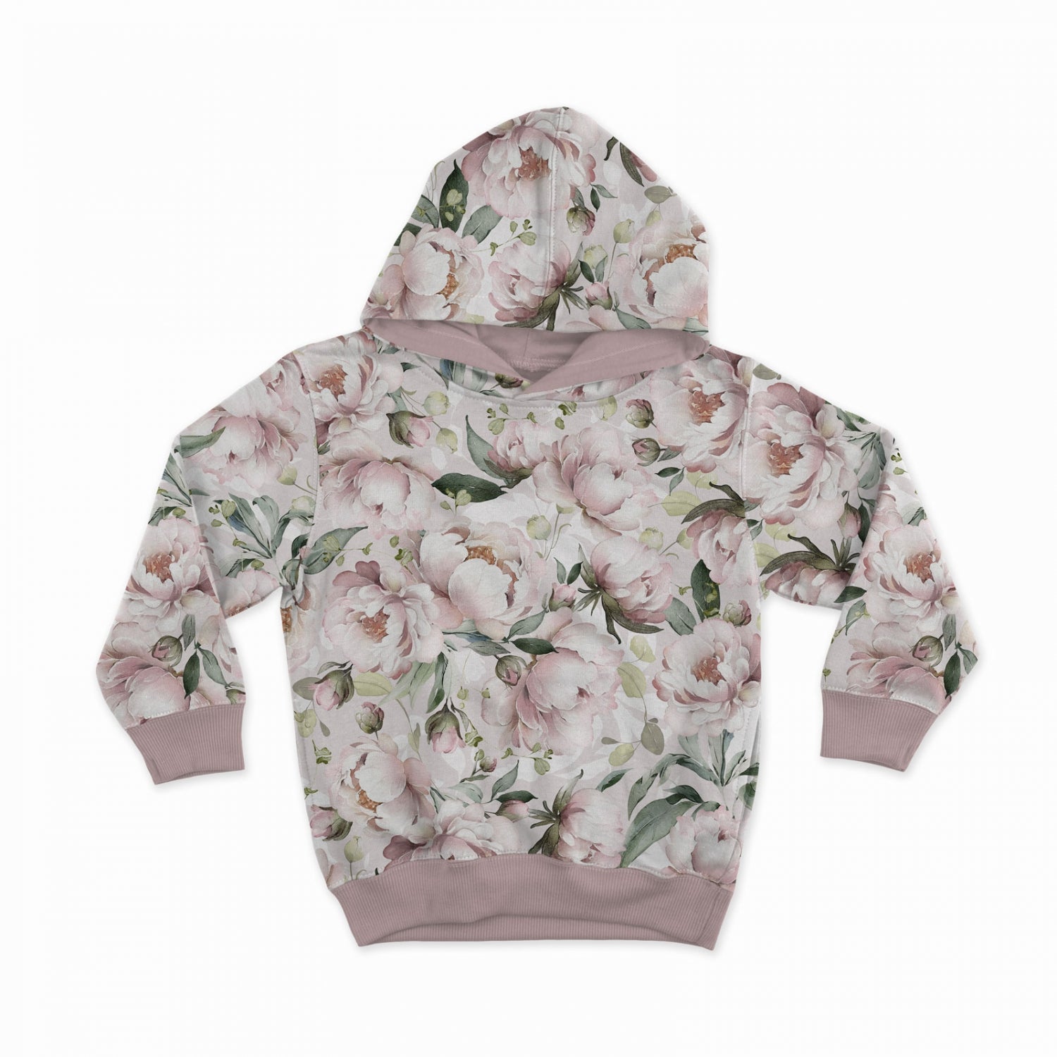 Kokvilnas cilpiņtrikotāža - gaišās peonijas 250 g/m²