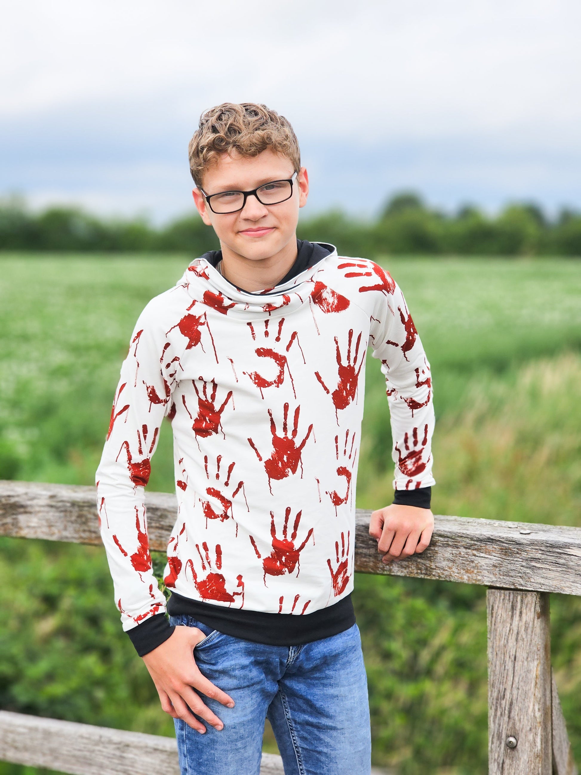 Kokvilnas cilpiņtrikotāža - sarkanās rokas 240 g/m²