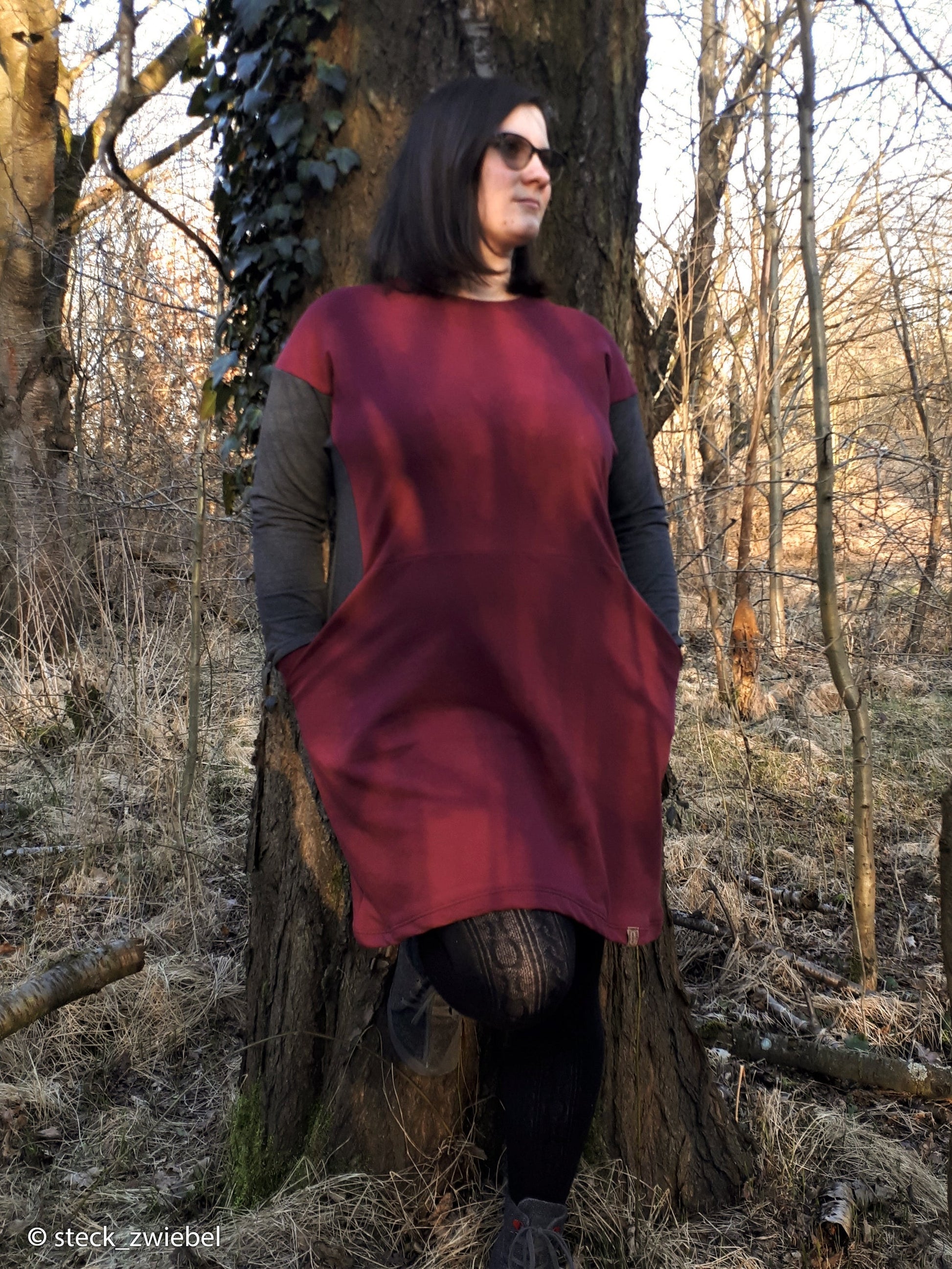 Kokvilnas cilpiņtrikotāža - tumši sarkana 235 g/m² (GOTS sertif.)