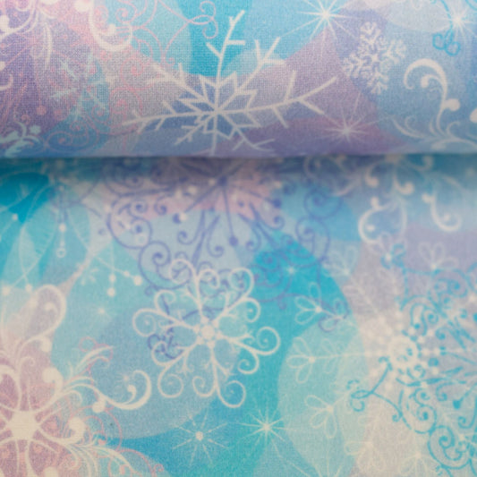 Kokvilnas siltinÄta trikotÄža|Alpen fleece| - sniegpÄrsliÅas 300 g/m²