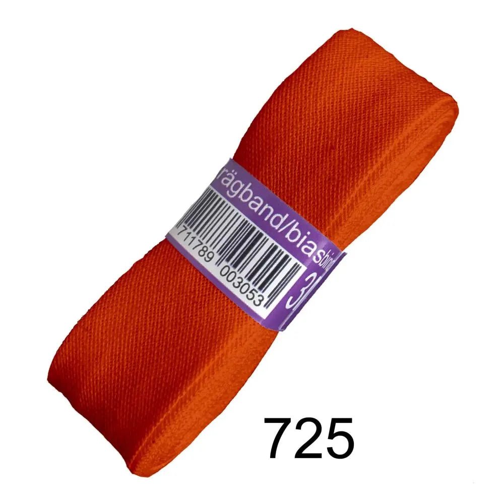 Kokvilnas slīpā diega lenta 20 mm - tonis 725 (3m iepakojums)