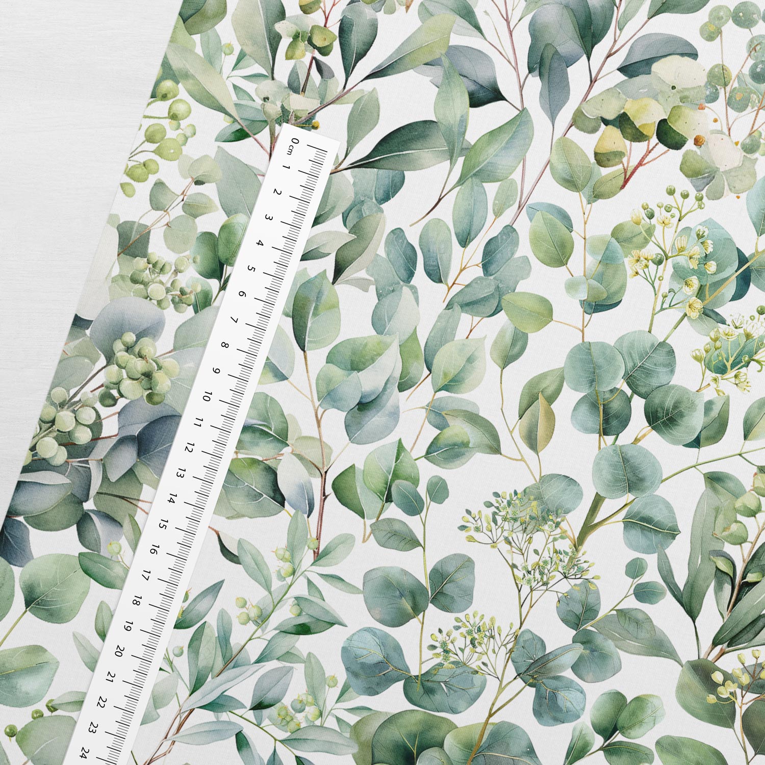 Kokvilnas trikotāža - eikalipti 200 g/m²