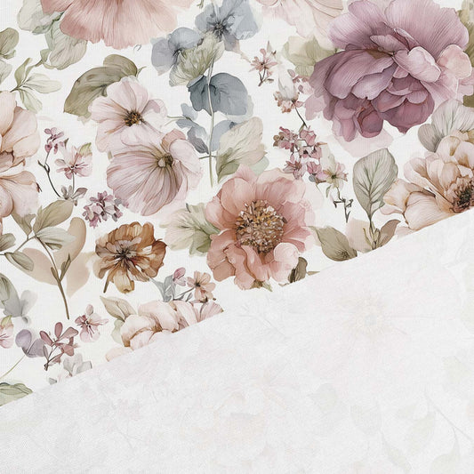 Attēls ar Kokvilnas trikotāža - peonijas 200 g/m² – pieejams Šarlotes audumi