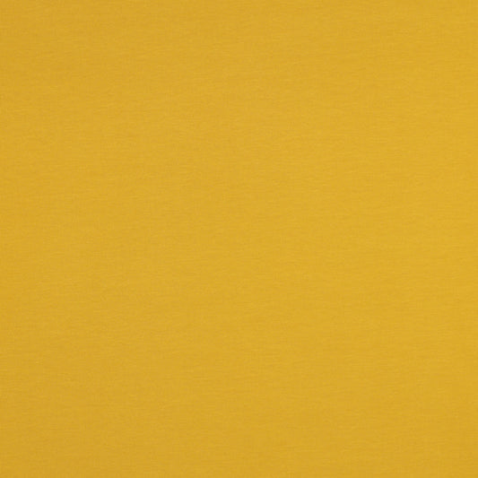 Kokvilnas trikotāža - sinepju 215 g/m²