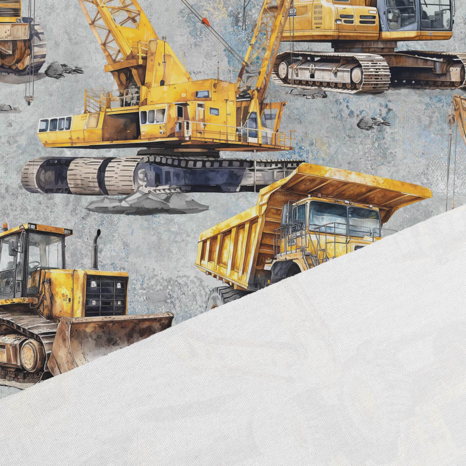 Kokvilnas trikotāža - traktori 200 g/m²