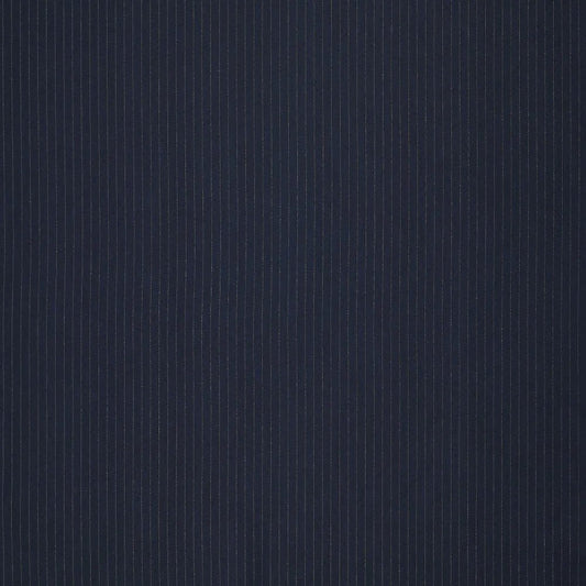 Attēls ar Kostīmaudums ar smalku lureksa svītru - tumši zils | 195 g/m² | 145 cm – pieejams Šarlotes audumi