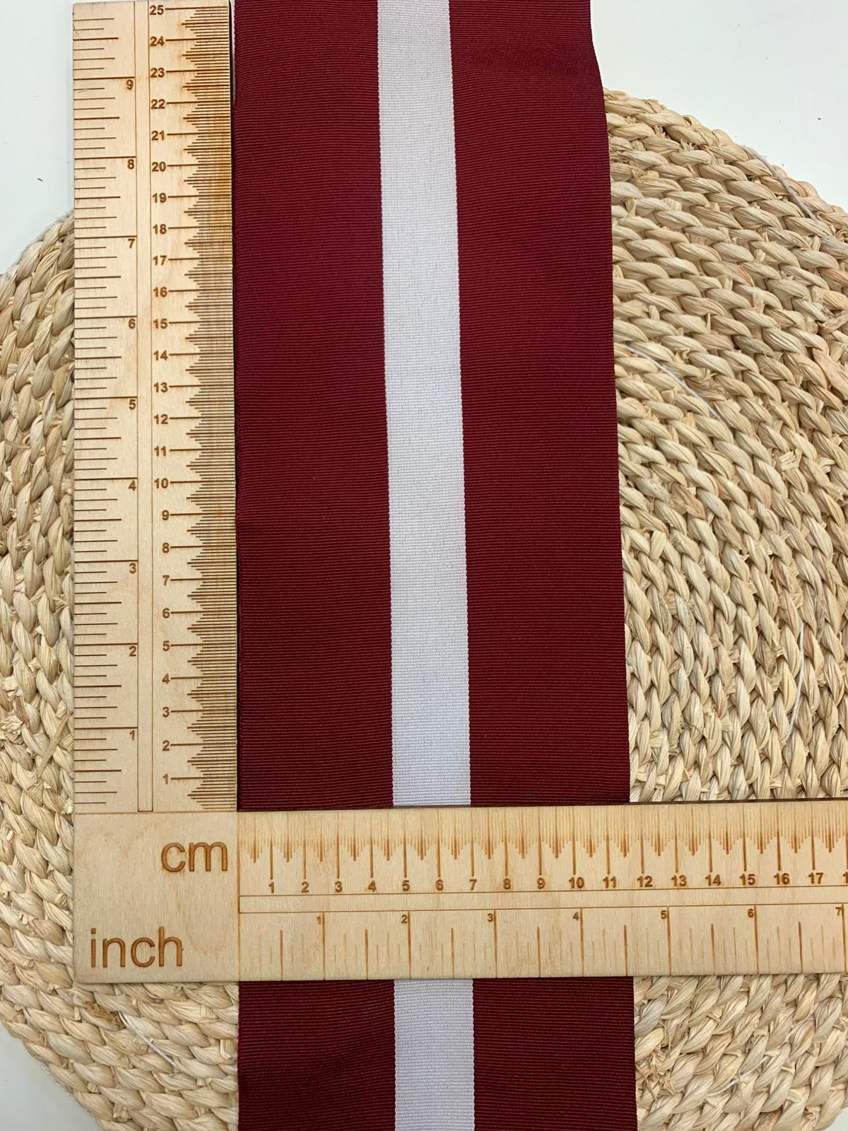 Attēls ar Latvijas karoga lente 12 cm - LV – pieejams Šarlotes audumi