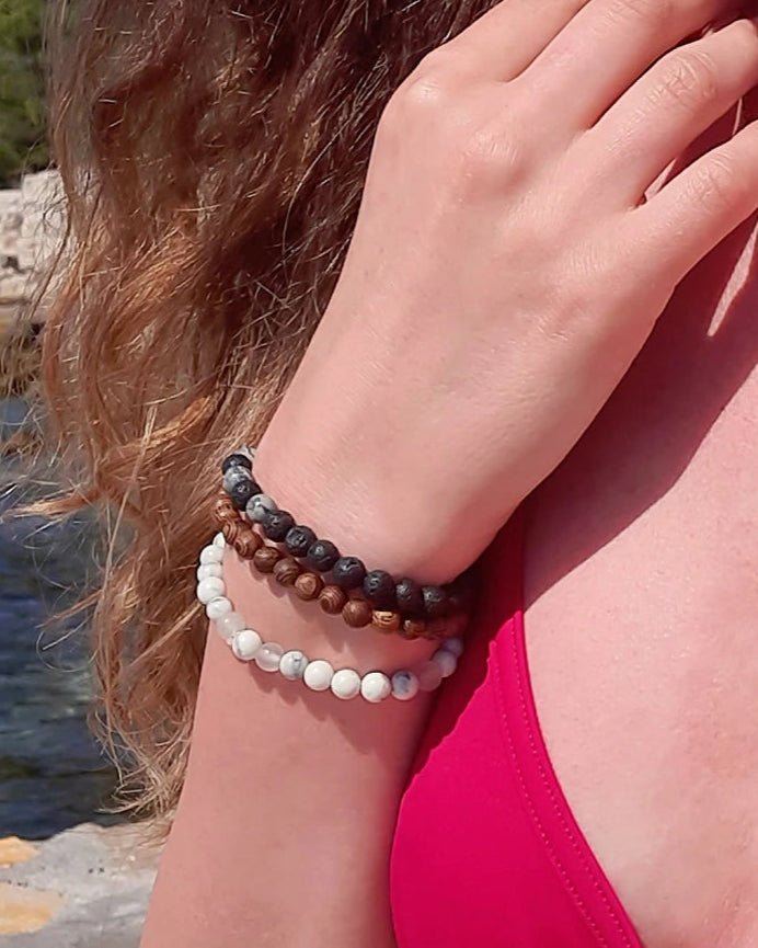 Lavas pērlītes| Ø7 mm| 20 gab.