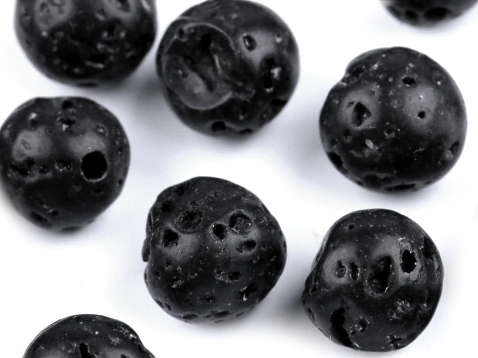 Lavas pērlītes| Ø7 mm| 20 gab.