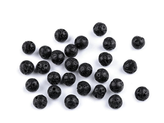 Lavas pērlītes| Ø7 mm| 20 gab.