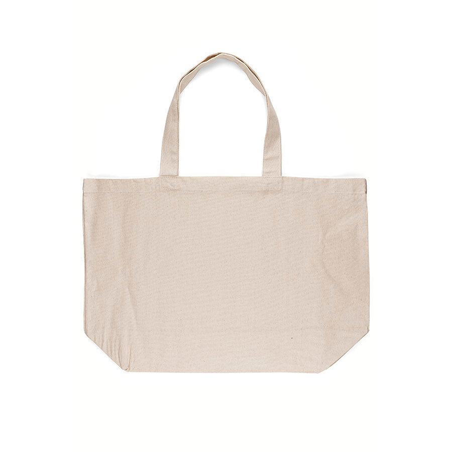 Attēls ar Liela dabīgās kokvilnas iepirkumu soma 60 × 40 × 16 cm 220 g/m² – pieejams Šarlotes audumi