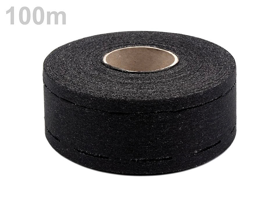 Līmauduma lente,flizelīns| 55 mm|balta vai melna