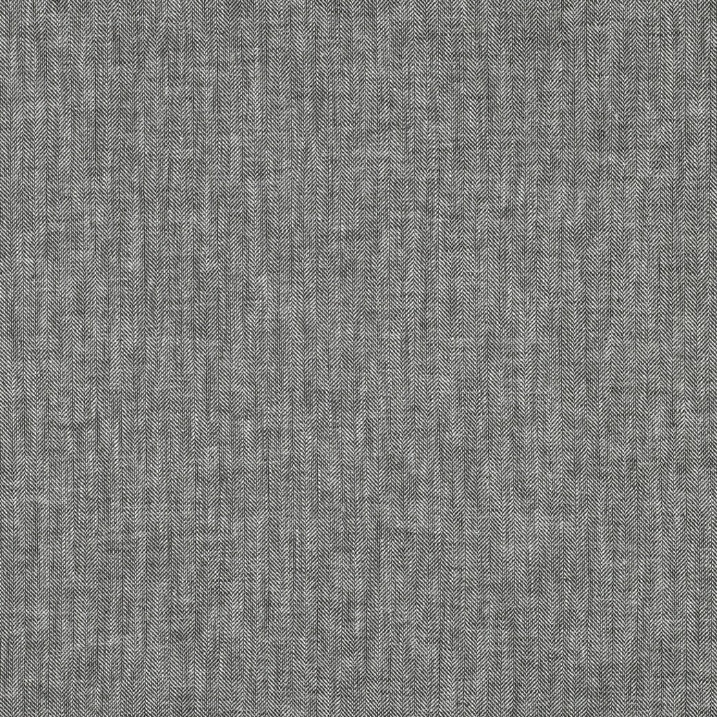 Attēls avec Lina et tissu en coton motif chevrons – gris avec une légère teinte verte 170 g/m² – disponible chez Šarlotes audumi