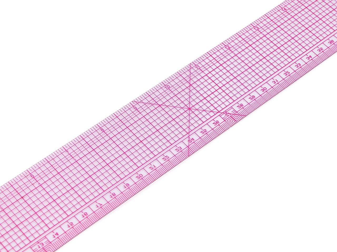 Lineāls 5x55 cm | Caurspīdīgs | Patchwork un šūšanas darbiem