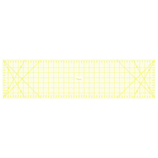 Lineāls ar atzīmēm 150x600 mm| dzeltens
