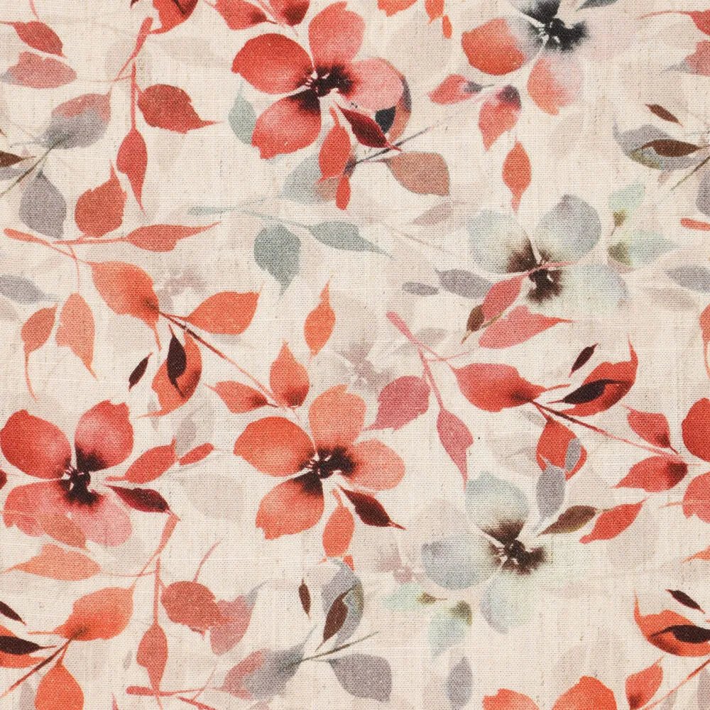 Lins ar viskozi - oranži ziedi 120 g/m²