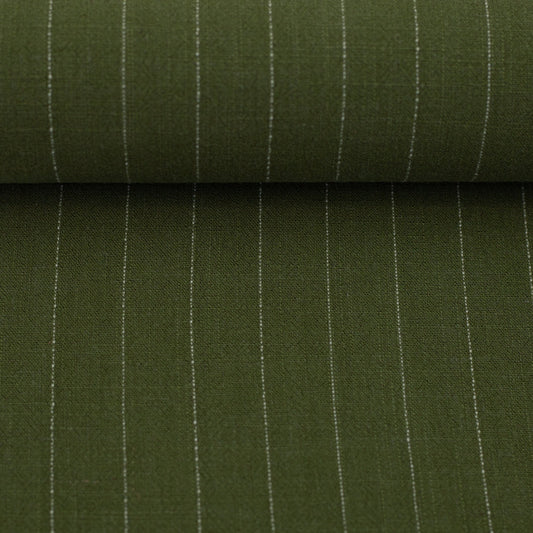 Lins ar viskozi - svītras uz zaļa fona 200 g/m²