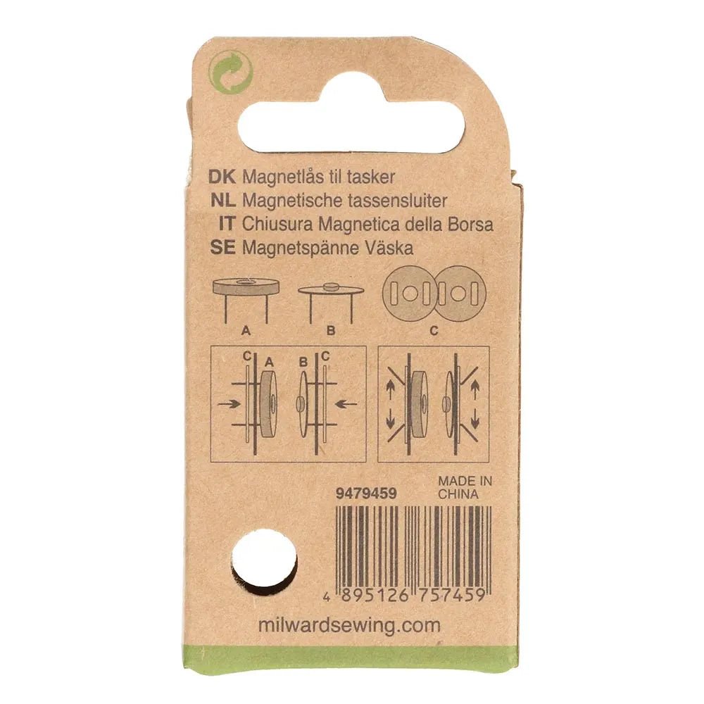 Magnēta aizdare Ø18 mm - sudraba