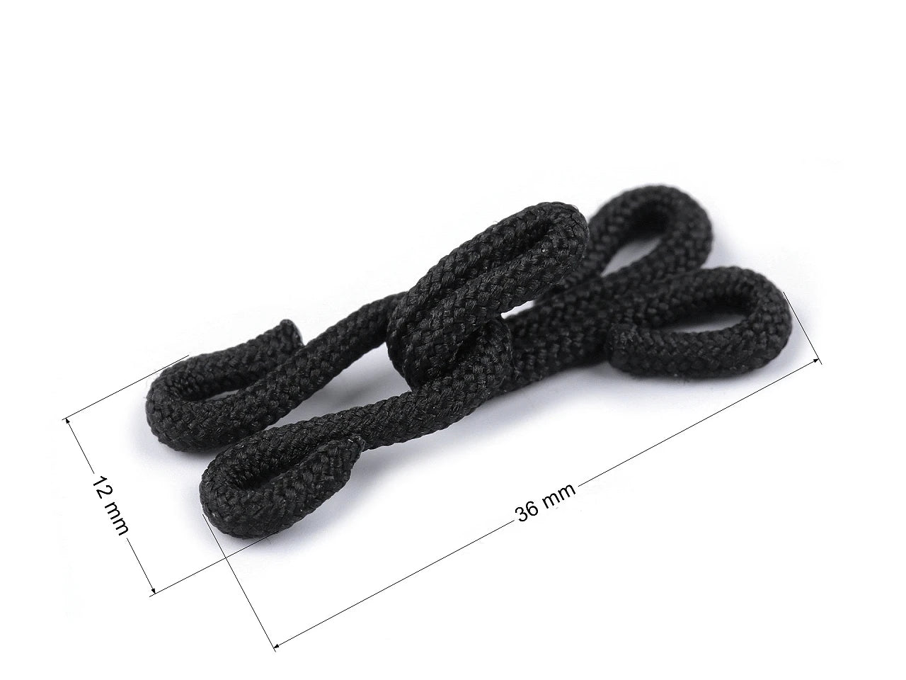 Attēls ar Metāla āķis ar cilpu pārklāts 20 mm 5 pāri|dažādu toņu – pieejams Šarlotes audumi