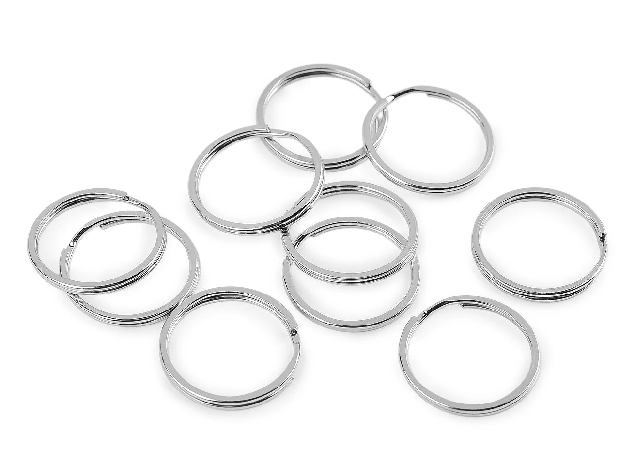 Metāla atslēgu piekariņš riņķis |Ø25 mm| 10 gab.