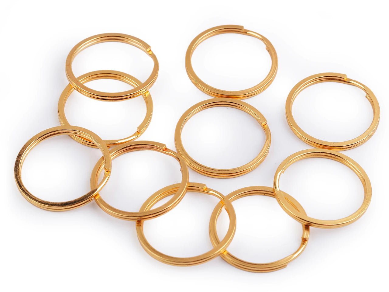 Metāla atslēgu piekariņš riņķis |Ø30 mm| 10 gab.| dažādu toņu