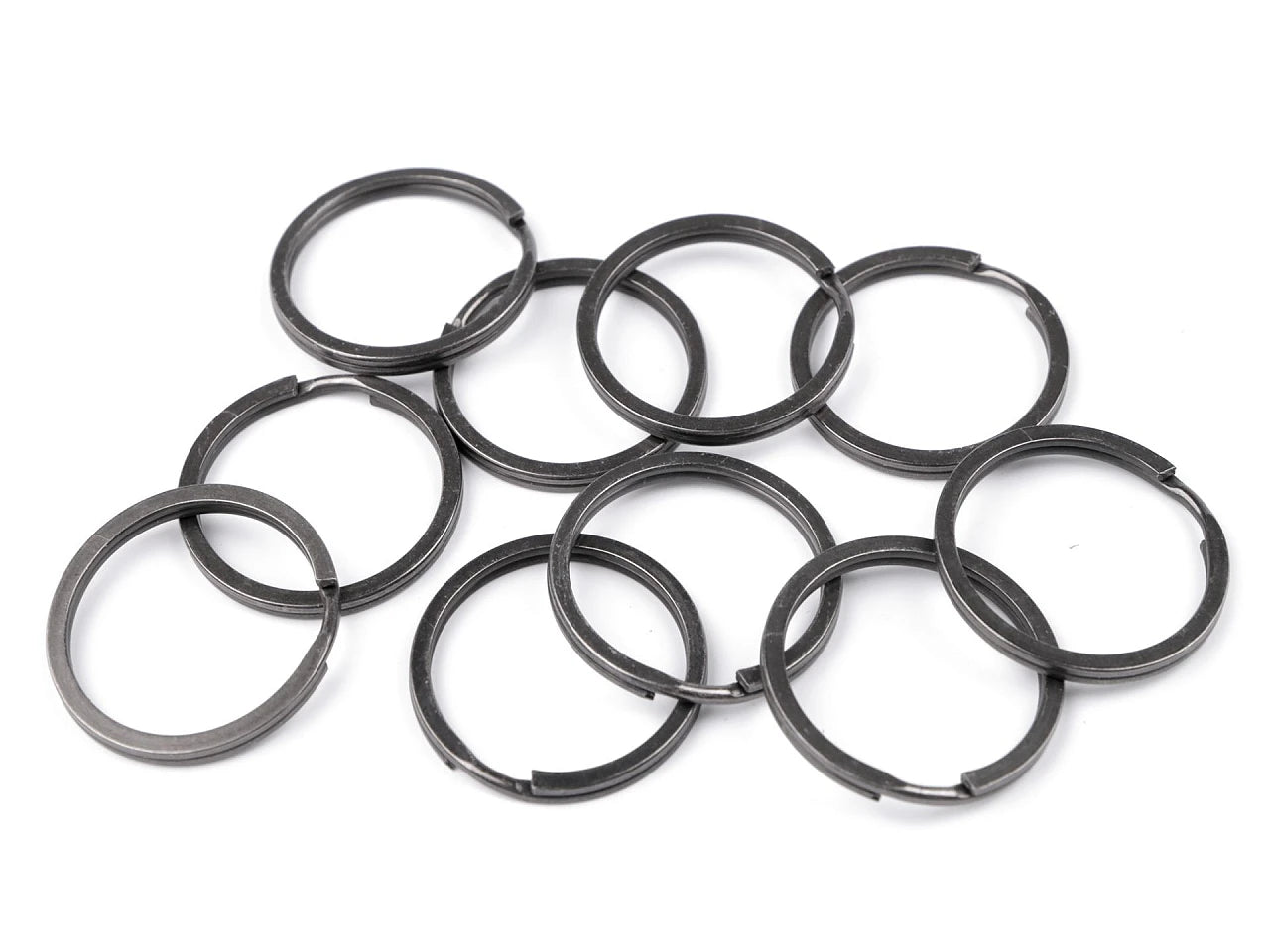 Metāla atslēgu piekariņš riņķis |Ø30 mm| 10 gab.| dažādu toņu