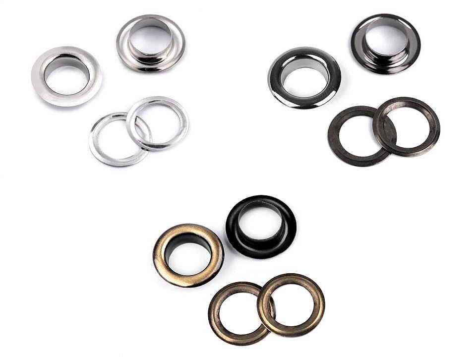 Metāla gredzeni, Luversi 10 mm |10 gab | dažādu toņu