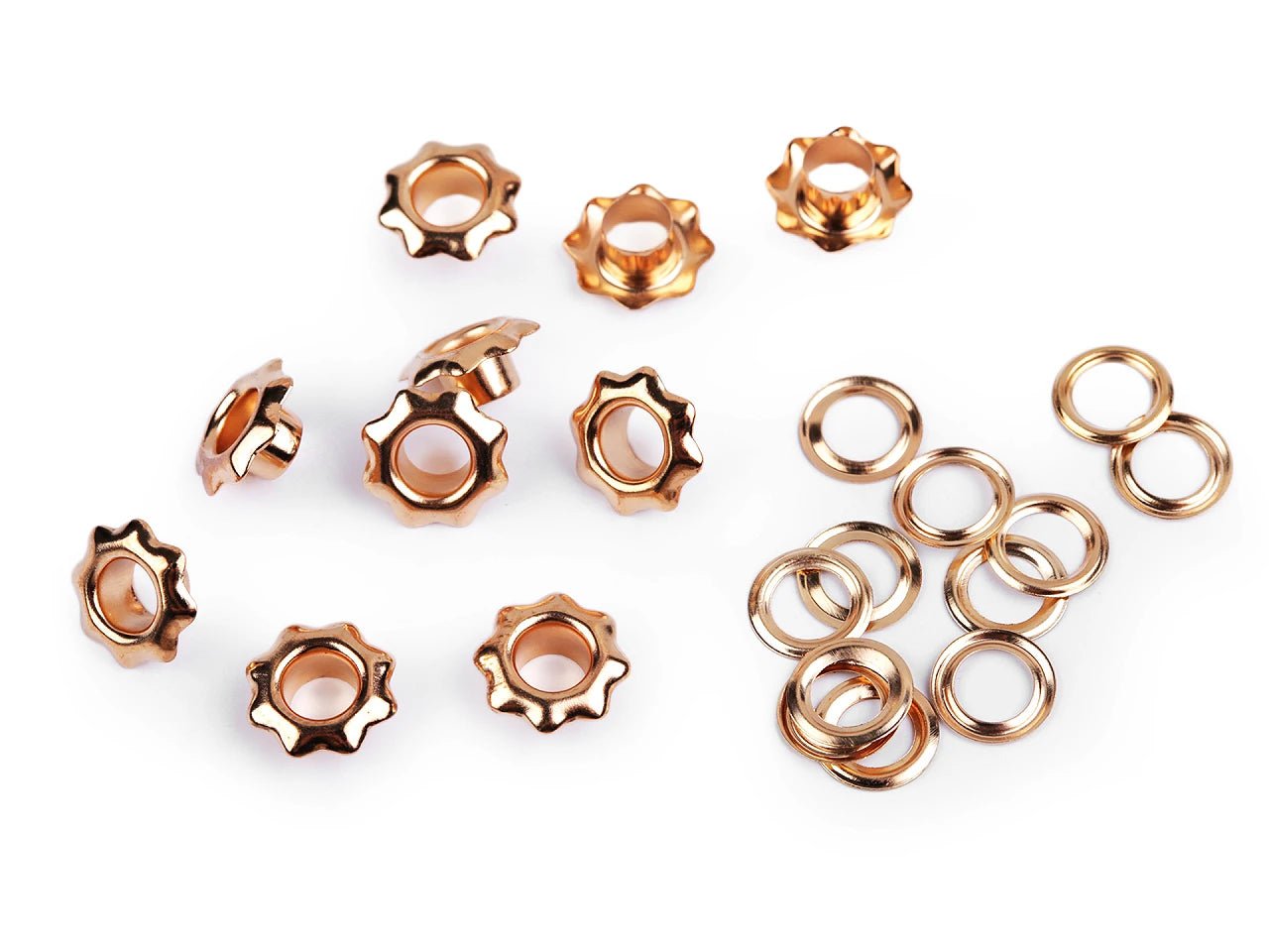 Metāla gredzeni, Luversi 5 mm (50 gab.) - zelta