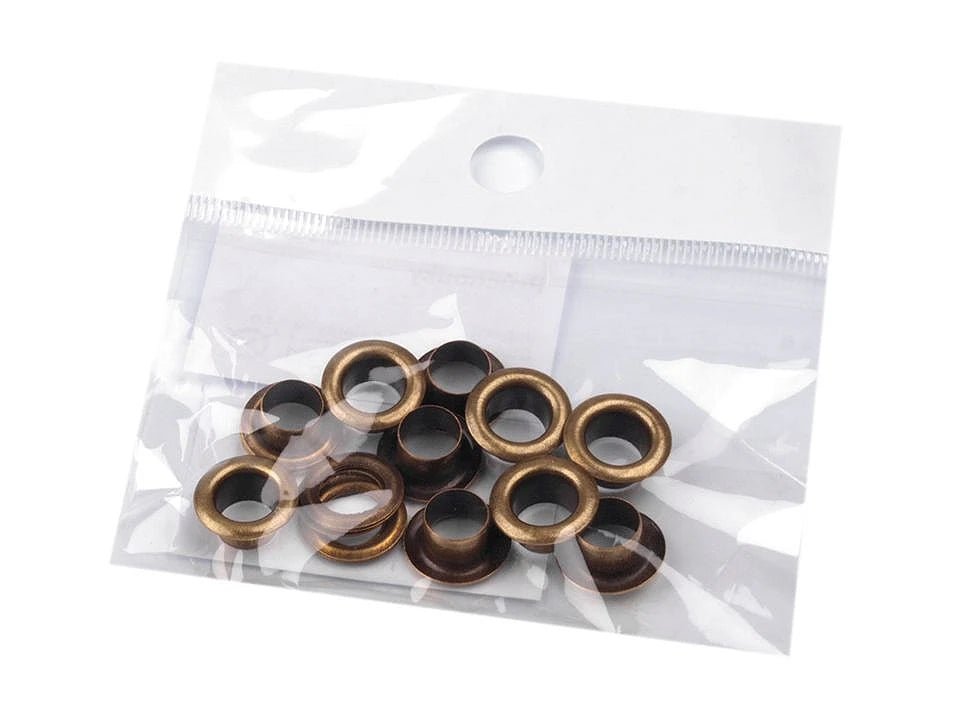 Metāla gredzeni, Luversi 6 mm |100 gab.| dažādu toņu