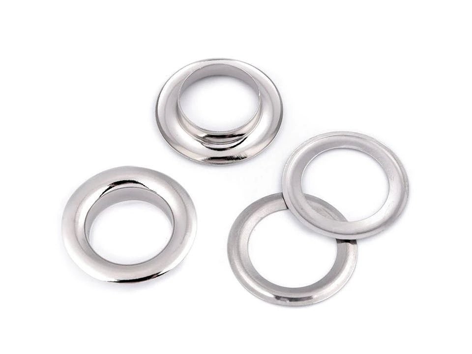 Image of metal rings, Luversi inner Ø12 mm / outer Ø21 mm | 10 pcs | assorted shades – available at Šarlotes audumi
