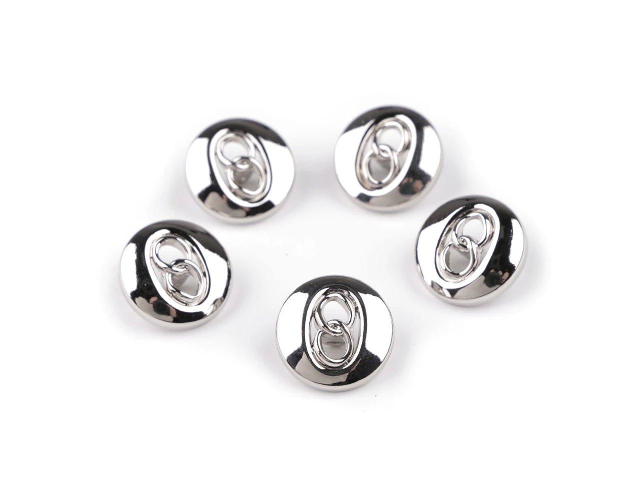 Metāla pogas | elegants dizains | 18 mm