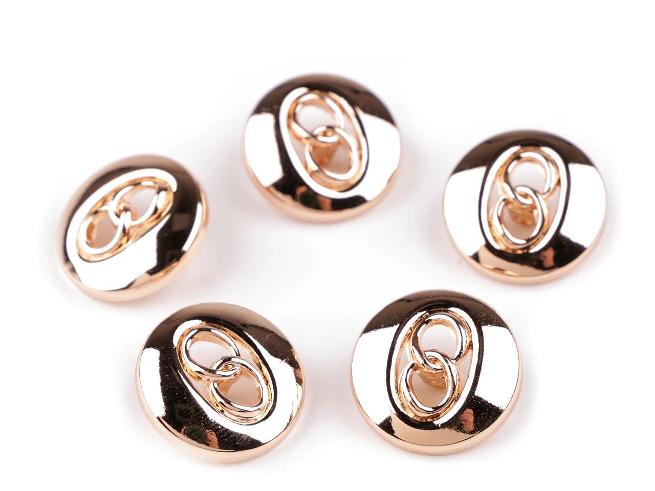 Metāla pogas | elegants dizains | 18 mm