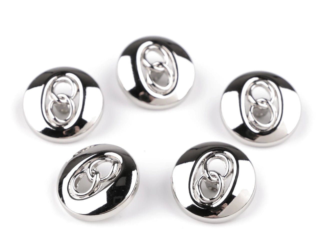 Metāla pogas | elegants dizains | 18 mm