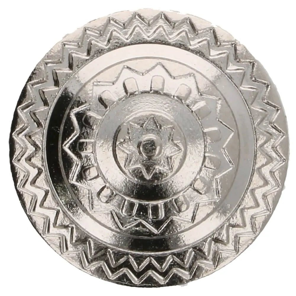 Metāla pogas uz kājiņas 20 mm - sudraba metāla