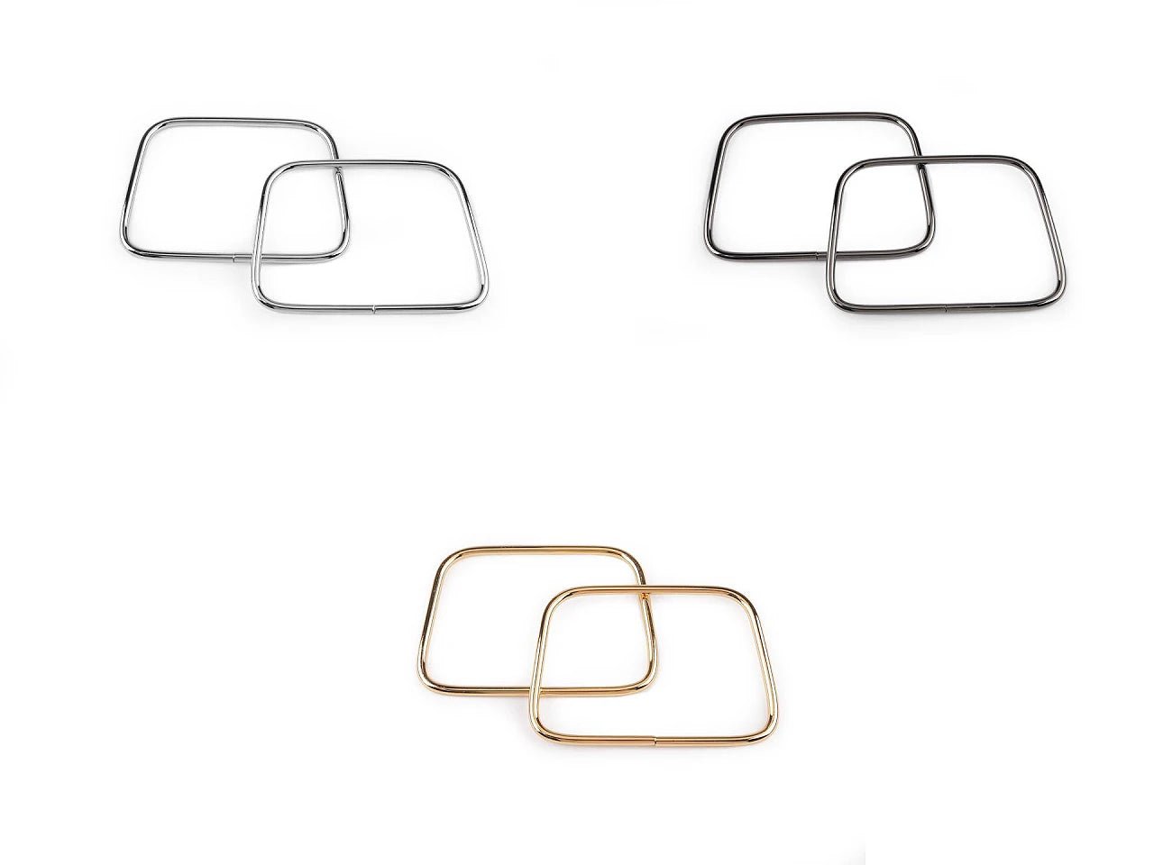 Metāla somas rokturi | 8x11 cm | 2 gab.| Dažādu toņu