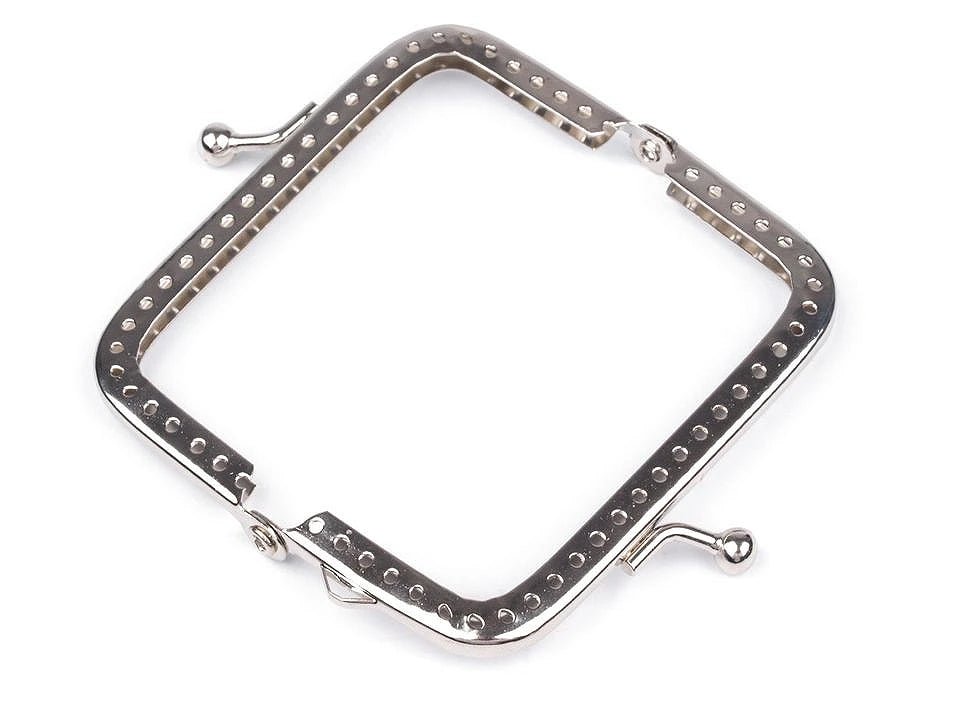 Attēls ar Metāla somiņas rāmis piešūšanai ar rokturi 5 × 8 cm| dažādu toņu – pieejams Šarlotes audumi