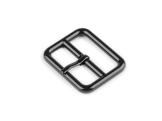 Metāla sprādze 20 mm - melns (komplektā 10 gab)