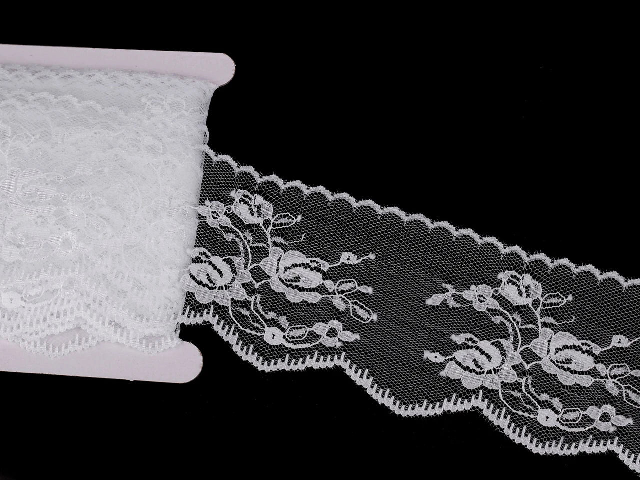 Mežģīne - 6,5 cm balta